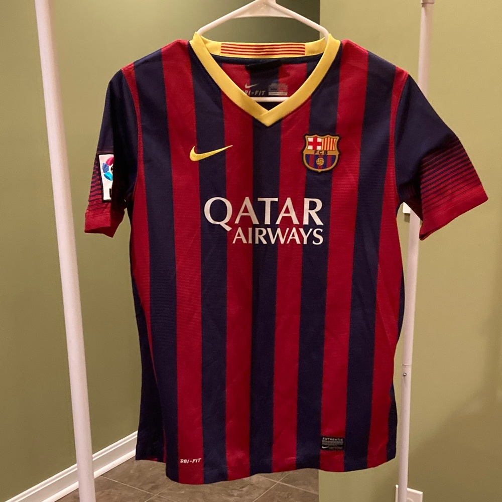 Nike Kids Barcelona Jersey - Red and Navy